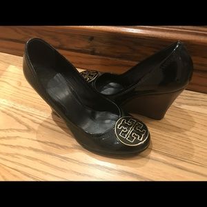 Tory Burch Patent Leather Wedge Heels